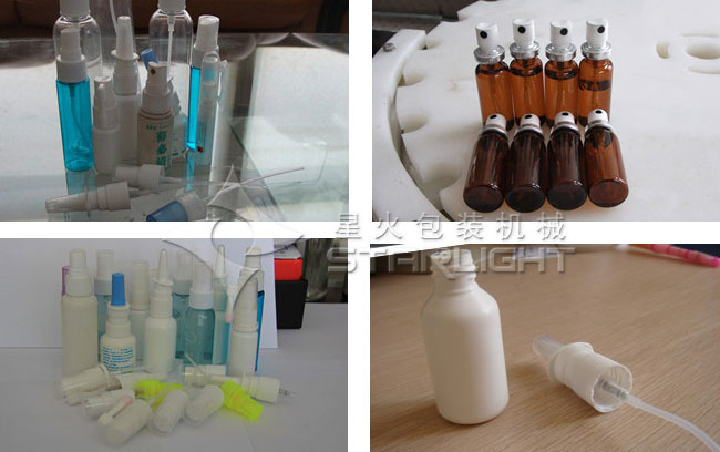 消毒噴霧劑灌裝設備樣品展示