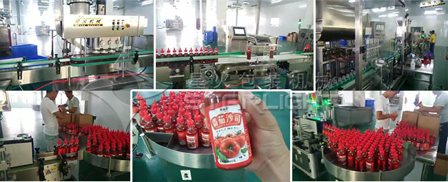 番茄醬灌裝設備灌裝細節(jié)展示
