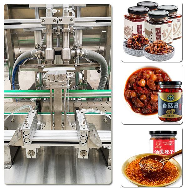 全自動(dòng)顆粒醬料灌裝加汁機(jī)樣品實(shí)拍