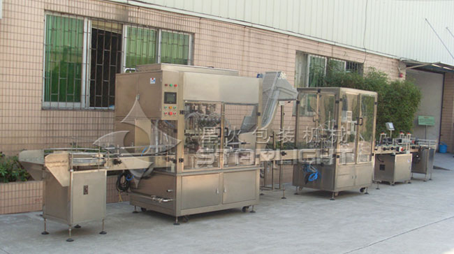 全自動調(diào)味醬灌裝生產(chǎn)線整機(jī)實(shí)拍展示