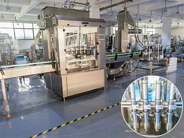 全套大顆粒醬料灌裝壓蓋機